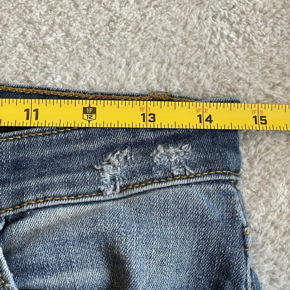 Judy Blue Relaxed Fit Skinny Distressed Denim Jean Womens 9/29 Mid Rise Shredded - Picture 11 of 14